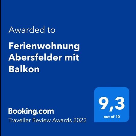 Ferienwohnung Abersfelder Mit Balkon Wildflecken Eksteriør billede